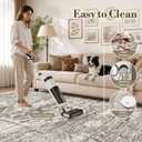 9x12 Area Rug for Living Room, Washable, Traditional, Distressed Brown