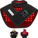 New RC2 Cordless Red Light Therapy for Neck and Shoulders, Near Infrared Therapy Wrap Pulse Therapy for Pain Muscle Relief