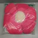 Kcvvcr Hot Pink Flower Pillow, 17.7" Cute Flower Shaped Floor Pillow, Aesthetic Floral Plush Daisy Decorative Throw Pillows for Bed Sofa Couch