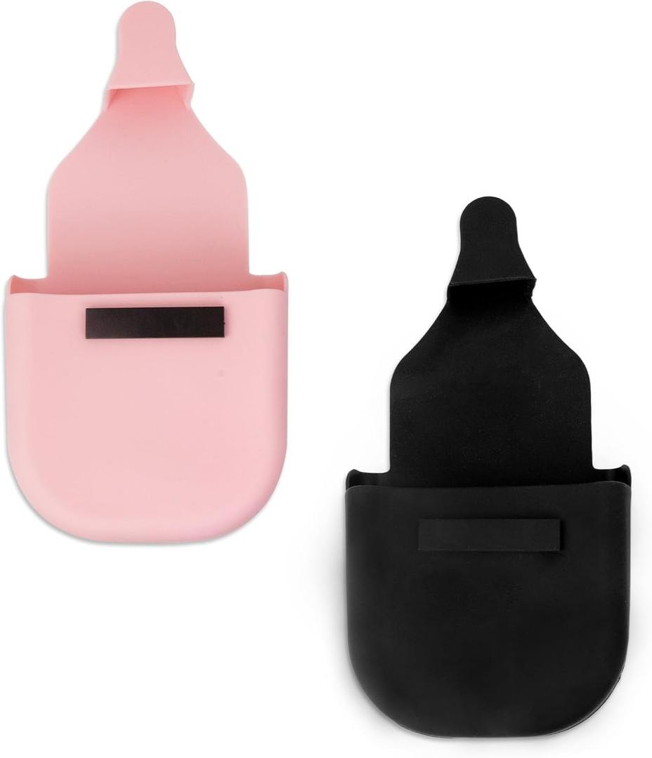 2-Pack Reusable Gas Pump Gloves - Premium Silicone Fueling Glove for Clean Hands Protection - Pump Gloves for Safe RefuelingBlack&Pink