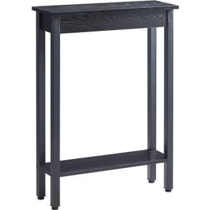 Small Console Table with Shelf Little Narrow Entryway Table Skinny Thin High Tall Display Stand for Entry Hall Hallway, Foyer, as Eextension for Long Behind Couch Sofa Table / Kitchen Countertop