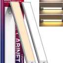 Under Cabinet Lighting, 3 Color Temperatures Motion Sensor Light Indoor, USB Rechargeable Cabinet Lights, LED Closet Lights Motion Sensored, Wireless Under Counter Lights for Kitchen (2 Pack)