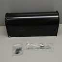 Black Post-Mount Mailboxes for Outside, RAINHOL Metal Mailbox, Galvanized Steel Outside Mail Boxes, Medium Capacity, 19 x 8.7 x 6.7 Inches