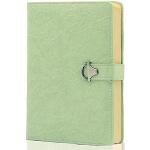 Hoci Poci Journal for Men, Vintage Leather Diary for Writing, A5 240 Kraft Pages College Ruled Notebook, Personal Planner Organizer Gift (Grayish Green) 2 Packs