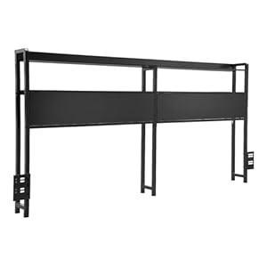 VEVOR Headboard for Queen Size Bed, Adjustable Height Headboard with 2 Shelves Storage, Freestanding Head Board with Charging Station and LED Light for Different Bed Frames, Easy Assembly, Black