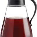 Mrs. Anderson's Baking Store'N Pour Syrup Dispenser, BPA Free, 18.5-Ounce Capacity (Glass with Black Lid)