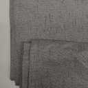 KOUFALL 52x100 Inches Long Grey Back Tab Linen Blackout Curtains for Living Room 2 Panel