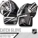 Franklin Sports Street Hockey Goalie Set - Leg Pads - Catch Glove - Blocker - Premium Durability - Officially Licensed NHL Product, 12"