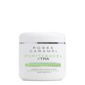 Rose & Caramel Purity Excel Xtra, 60 Second Tan Remover, Extra Sensitive, Extra Smooth, Extra Soft 14.89 Fl Oz (440ml)