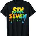 6 7 Six Seven Meme T-Shirt, Large