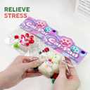2Pcs Taba Squishy Toys,Valentines Cat Paw Cute Kawaii Squeeze Toys ,Sticky Squishy Fidget Toys Silicone Squeeze Toy for Stress Relief,Cute Soft Toys,Best Valentines Gift for Anniversary (2cream+red)