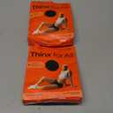 Thinx for All Hi-Waist Period Underwear, Holds 12 Tampons*, Leakproof, Odor Control, 2-Pack Reusable, M, Black