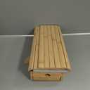 Bamboo Sofa Armrest Tray with Detachable Cup Holder, Foldable Couch Arm Table, Non-Slip Organizer for Drinks, Remote, Phone & Snacks, Space Saving Armrest Caddy for Sofa