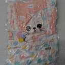 Baby Girl Clothes 12 18 Months Romper Infant Ruffle One Piece Cute Cat Cartoon Dress Fall Winter Long Sleeve Outfits with Headband Pink 12-18 Months