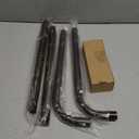 TANGWIN Bronze Wrap Around Curtain Rods 28 to 48 Inch:Blackout Heavy Duty Adjustable Window Curtain Rod Room Darkening,1Inch Modern Industrial Curved French Return Metal Drapery Rod Easy Install,Brown