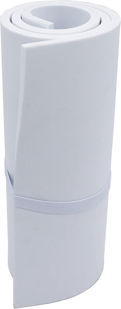 OISAKLD EVA Foam 2mm-10mm 13.7"39" Craft Foam Sheet 74 kg/m Cosplay Foam for Craft Model Cosplay 10mm (White)