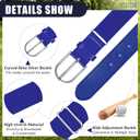 WERFORU Baseball Belt and Socks Combo Set Elastic Baseball Belt and Socks Softball Belts and Socks for Adults and Youth (Blue)