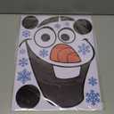 ROCWOHO Christmas Door Stickers Decorations Large Size Christmas Snowman Door Stickers Decals with Snowflakes Candy Christmas Indoor Outdoor Decorations for Winter Door Window Refrigerator