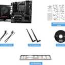 MSI PRO B550M-VC WiFi ProSeries Motherboard (AMD Ryzen 5000 Series, AM4, DDR4, PCIe 4.0, SATA 6Gb/s, M.2, USB 3.2 Gen 2, HDMI/DP, Wi-Fi 6E, Bluetooth 5.2, mATX)
