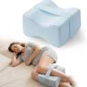 Extra Large Knee Pillow for Side Sleeper - Slow-Recovery Memory Foam Knee Pillow for Hip Pain, Sciatica Relief, & Injury Recovery  Perfect for Tall Individuals and Side Sleepers