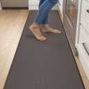 DEXI Anti Fatigue Kitchen Floor Mat Cushioned Standing Runner 70x20, Brown