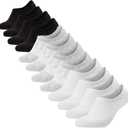 CoolMate GLOBAL No Show Women Socks, Gifts for Mom (US, Alpha, Small, Regular, Regular, 2 Black, 2 Grey, 2 White)