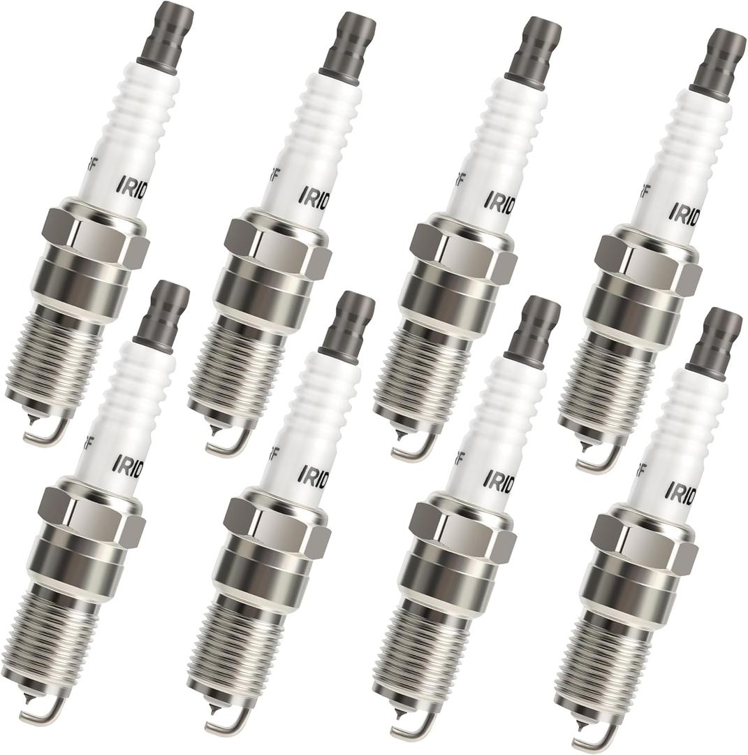 Iridium Spark Plugs 8 Pack 7164 TR55IX Compatible with 1997-2010 Ford F150 V8 4.6 5.4, Ford Expedition Explorer Mustang, Cadillac, Chevy, GMC, Lincoln, Buick, Mercury Vehicles 4.1-8.1L