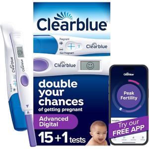 Clearblue Advanced Digital Ovulation Test Kit, 16 Count