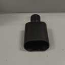 A-KARCK Rectangle Exhaust Tip 2.5" Inlet, Black Coating Square Exhaust Tailpipe Tip 3" x 5.5" Outlet 9.5" Long Blot on Design Easy Installation