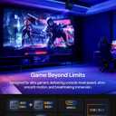 Valerion VisionMaster Pro2 Triple Laser Projector 4K,15000:1 Contrast, 0.9-1.5x Optical Zoom, 2X Multitasking Power, IMAX, HDR10+, GTV, 4ms Lag-Free Gaming, 3000 ISO Lumens, Google Home, Apple Homekit