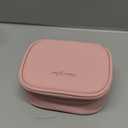 Mini Makeup Bag with Led Mirror, Small Travel Make up Bag 3 Light Modes Adjustable Brightness, for Women Organizer Cosmetic Bag, Portable Travel Train Toiletry Bag, for Pool Parties Work TouchUps