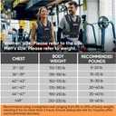 Adjustable Weighted Vest Men 20lbs/30lbs/40lbs Weights with Reflective Stripe, Weight Vest Woman Workout Vest for Strength Training Running Walking