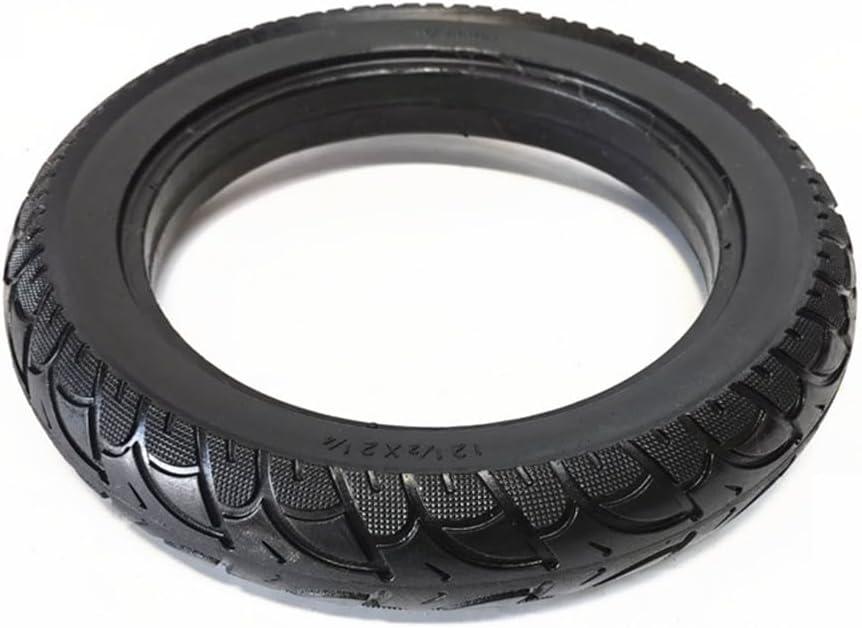1PC 12 Inch Solid Tyre, 12 1/2x2 1/4(57-203) For E-Bike Scooter 12.5x2.50 Tire, Heavy Duty Scooter Tire Bicycle Replacement Tires