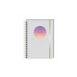Colored Gradient Transparent Wirebound Notebook