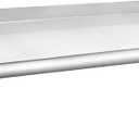 HARDURA Stainless Steel Shelf 14" x 24", 240lb Commercial Shelves Wall Mount Metal Shelving with Backsplash and Brackets for Kitchen, Restaurant, Laundry Room and Home