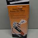 Lnchett Grease Gun with Quick Release Coupler and Towel, 9000 PSI Professional Heavy Duty 14 oz Grease Gun with 18 Inch Spring Flex Hose, 1 Reinforced Coupler, 2 Extension Rigid Pipe and1 Sharp Nozzle