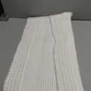 RESARE Waffle Bath Mat, Super Absorbent Non Slip, Machine Washable, Ultra Soft Boho Bath Rugs with Tassels, Upgraded Bordered Design, 17"x24" White