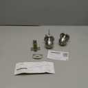 BESTTEN Keyed Entry Door Knob with Lock, Interior and Exterior Door Lock, Standard Ball, Satin Nickel