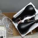 18.1'' Small Modern Touch Lamps for Nightstand Set of 2 with 3 Way Dimmable, Table Lamps for Living Room, Office, Bedside Lamps with Heavy Iron Base, Touch Switch, Bulb Included, Black