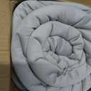 Mellow Marshmellow Comforter, Oeko-TEX Fabric (Gray, King/Cali King) | Extra Fluffy Double-Stuffed Down Alternative Duvet Insert, All-Season Temperature Balancing, Box Stitch, Twin / Twin XL)