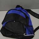 Hit Curved Backpack, 5-Pack – Lightweight Everyday School & Travel Bags, Blue & Black, 16” x 14”