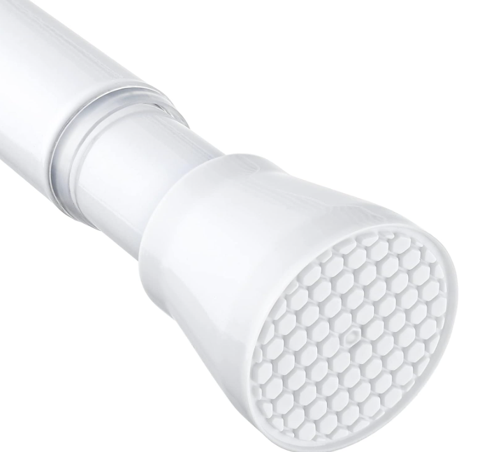 Tension Curtain Rod for Windows 28 to 48 inch, Adjustable Expandable Pressure Spring Curtain Rod No Drilling, 7/8" Curtain Rod for Bedroom Doorway Closet Door