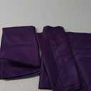 DONREN Royal Purple Window Valances for Kitchen - Blackout Rod Pocket Valances for Small Window (42 by 12 Inch,2 Panels)