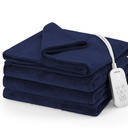 Sunbeam Microplush Heated Blanket, Blue, Size Twin