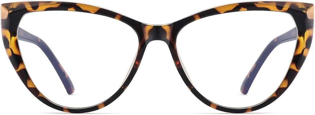 PANNER Blue Light Blocking Glasses Women Bluelight Blocker Computer Cateye Clear Cat Eye Eyeglasses Frame