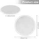 Boao 12 Pieces Stainless Steel Drink Covers Wine Glass Keeps Debris out Cup Drink Wine Glass Lid Mesh Ventilated Discs for Beverage Cover Outdoors Ventilation Reducing Splashing