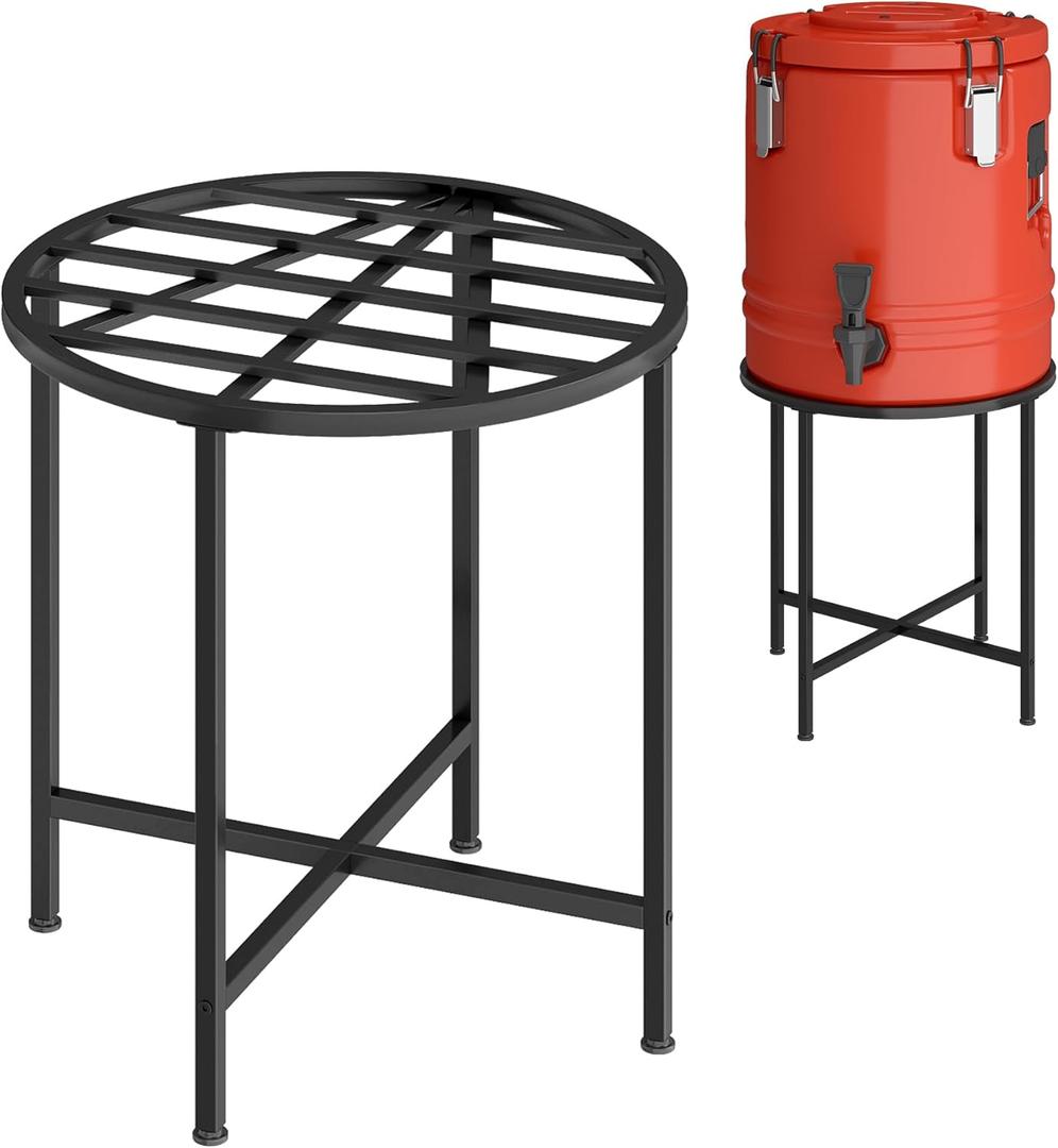 Heavy Duty Stainless Steel Rain Barrel Stand - Rust Proof 23inch Rain Water Collection Stand with 1200lb Load Capacity, Fits 45/50/55 Gallon Outdoor Water Barrel Base