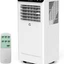 10,000 BTU Portable Air Conditioner with Heat, 4-In-1 Portable AC Units for Rooms with Fan, Dehumidifier, Heater, Cools Up to 450 Sq.Ft. Room Air Conditioner, Remote, Auto Swing, Quite, Timer, White