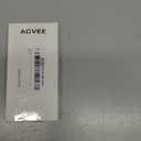 AGVEE 0.3ft Fixed / 2.3ft Extend USB-A to Lightning Charger Cable Mountable One Way Retractable 2.4A Fast Charging Cord, Pocket-Sized for iPhone 14 13 12 11 XS, Desk Organizer, Black