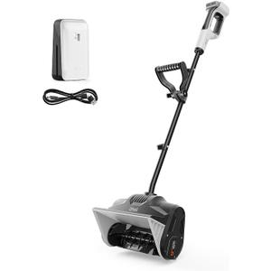 Litheli Cordless Snow Shovel 20V, Brushless Lightweight Electric Power Shovel for Snow Removal, Includes 4.0 Ah Battery, Easy to Use Snow Blower for Driveways, Sidewalks, Decks & Patios